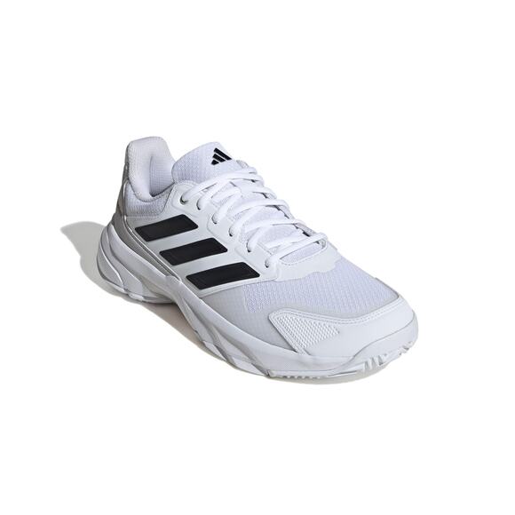 NWT adidas Men’s Courtjam Control 3 Tennis Shoes White/Black/Grey 8.5 main image 6